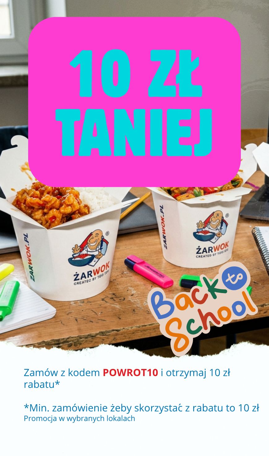Back to School, 10 zl taniej z kodem POWROT10